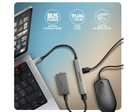 Axagon HUE-STC ALU STRIP USB-C 4 port hub - 1485469 - zdjęcie 5